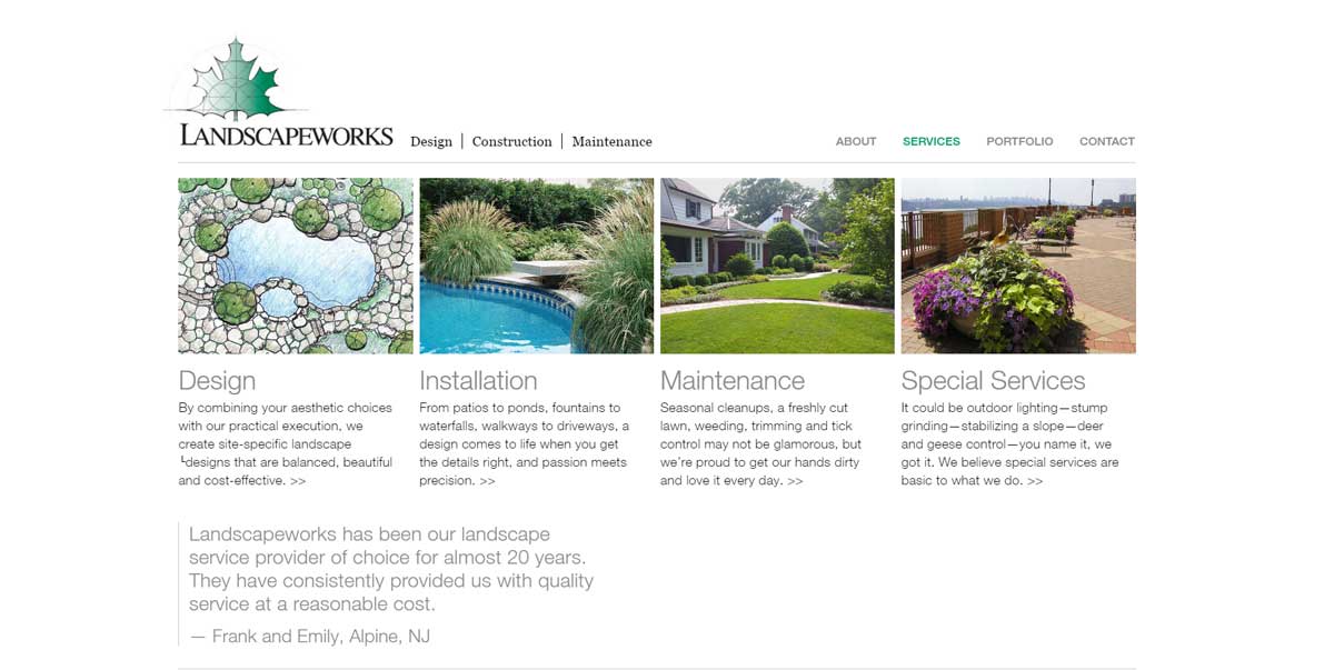 FARM Landscape Design Website